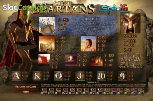 Οθόνη5. Age of Spartans Spin16 Κουλοχέρης