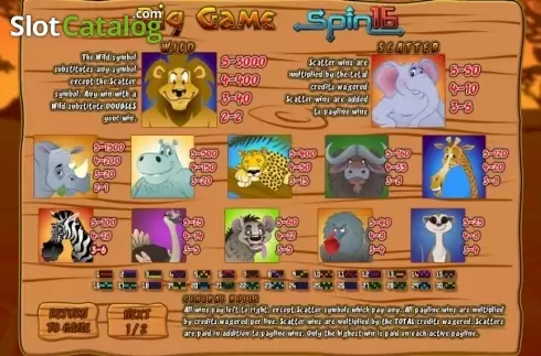 Οθόνη6. Big Game Spin16 Κουλοχέρης 