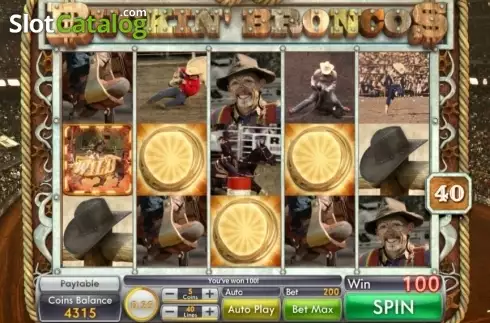 Οθόνη5. Buckin' Broncos Κουλοχέρης