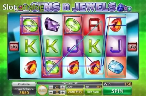 Οθόνη3. Gems n Jewels Κουλοχέρης