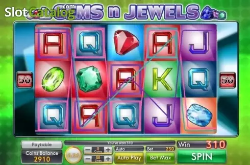 Οθόνη4. Gems n Jewels Κουλοχέρης