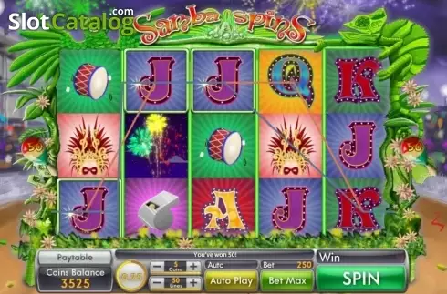 Οθόνη3. Samba Spins Κουλοχέρης 