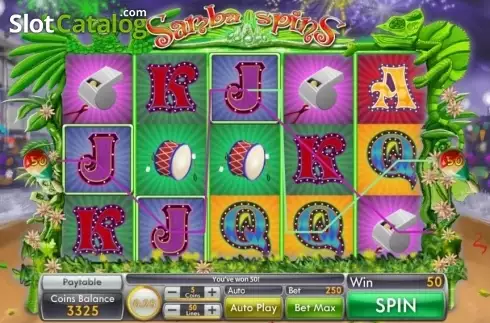 Οθόνη4. Samba Spins Κουλοχέρης 