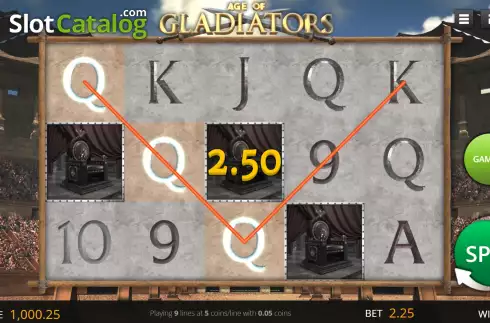 Οθόνη3. Age of Gladiators Κουλοχέρης