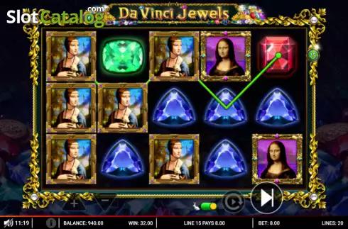 Οθόνη3. Da Vinci Jewels Κουλοχέρης