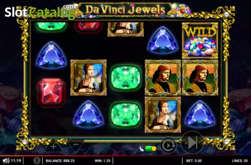 Οθόνη4. Da Vinci Jewels Κουλοχέρης