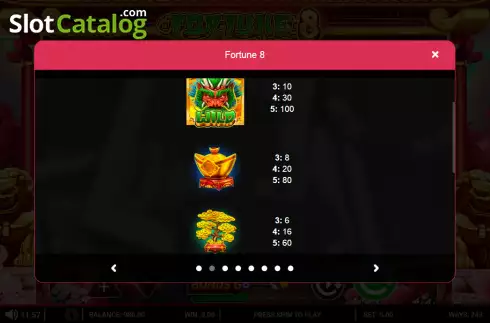 Οθόνη5. Fortune 8 Κουλοχέρης