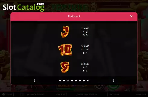 Οθόνη8. Fortune 8 Κουλοχέρης