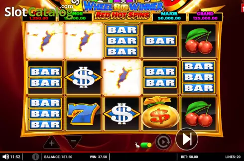 Οθόνη3. Wheel Big Winner Red Hot Spins Κουλοχέρης