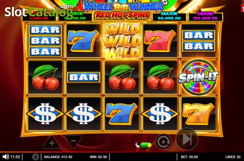 Οθόνη4. Wheel Big Winner Red Hot Spins Κουλοχέρης