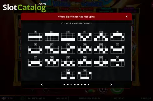 Οθόνη8. Wheel Big Winner Red Hot Spins Κουλοχέρης