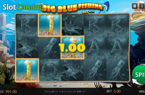 Οθόνη3. Big Blue Fishing Κουλοχέρης 
