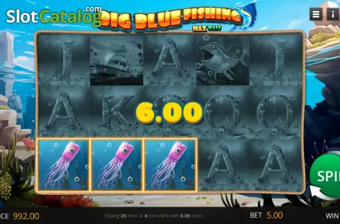 Οθόνη4. Big Blue Fishing Κουλοχέρης 