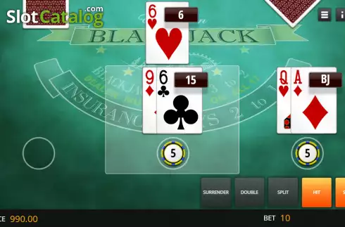 Οθόνη3. European Blackjack (Genii) Κουλοχέρης