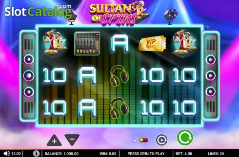 Οθόνη2. Sultan of Spins Κουλοχέρης