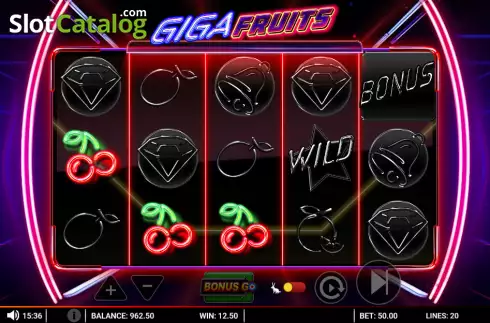 Οθόνη3. Giga Fruits Κουλοχέρης