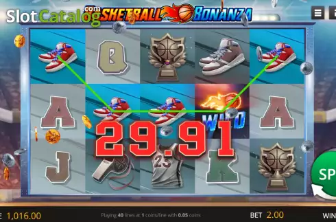 Οθόνη3. Basketball Bonanza Κουλοχέρης