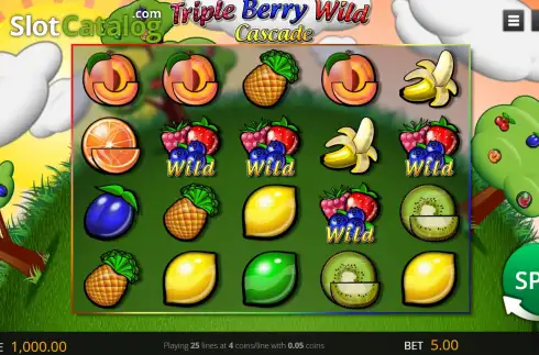 Οθόνη2. Triple Berry Wild Cascade Κουλοχέρης