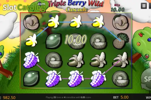 Οθόνη3. Triple Berry Wild Cascade Κουλοχέρης