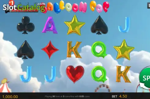Οθόνη2. Balloon Pop Κουλοχέρης