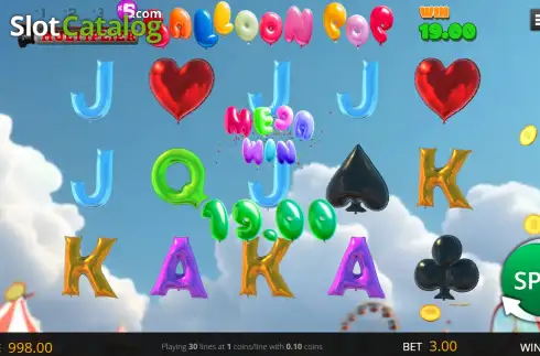 Οθόνη3. Balloon Pop Κουλοχέρης