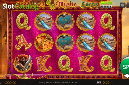 Οθόνη2. Treasures of the Mystic Sands Κουλοχέρης