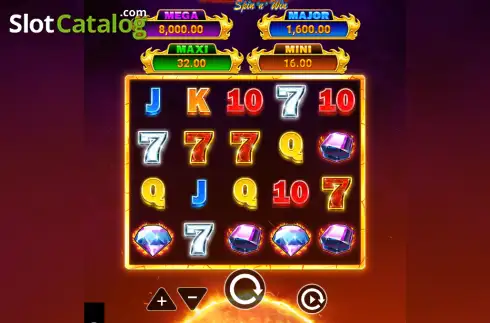 Οθόνη2. Blazin' Fireballs Spin 'n' Win Κουλοχέρης 