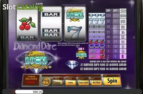 Οθόνη4. Diamond Dare Bonus Bucks Κουλοχέρης 