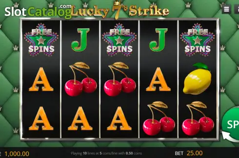 Οθόνη2. Lucky 7's Strike Κουλοχέρης 
