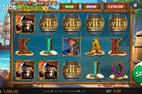 Οθόνη2. Captain Tipsy's Treasure Κουλοχέρης
