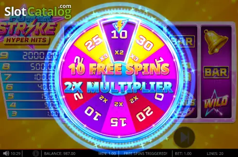Οθόνη3. Power Strike Hyper Hits Κουλοχέρης