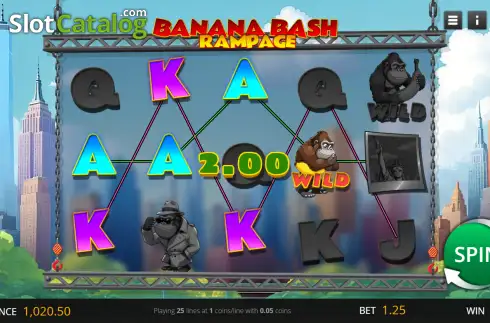 Οθόνη3. Banana Bash Rampage Κουλοχέρης