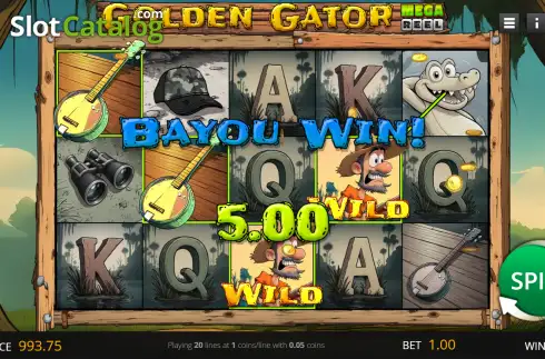 Οθόνη3. Golden Gator Κουλοχέρης