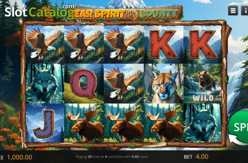Οθόνη2. Bear Spirit Bounty Κουλοχέρης