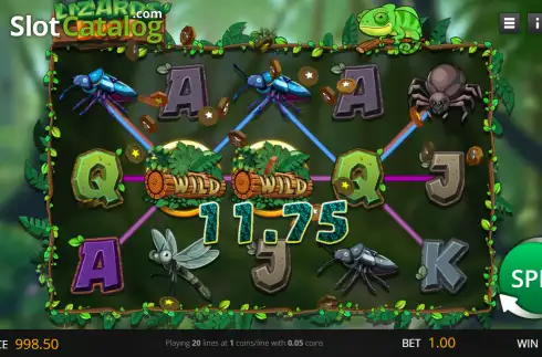 Οθόνη3. Lizards' Loot Κουλοχέρης