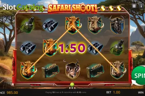 Οθόνη3. Safari Shoot Κουλοχέρης