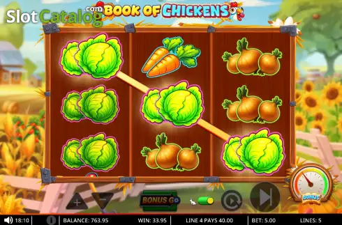 Οθόνη3. Book of Chickens Κουλοχέρης