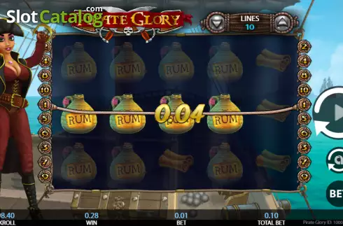 Οθόνη4. Pirate Glory (Getta Gaming) Κουλοχέρης 