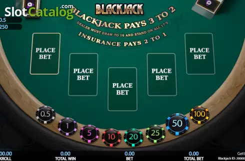 Οθόνη2. 5 Hand Blackjack (Getta Gaming) Κουλοχέρης 