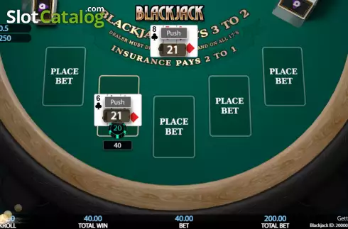 Οθόνη6. 5 Hand Blackjack (Getta Gaming) Κουλοχέρης 