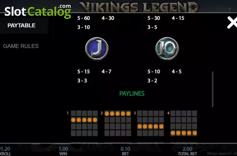 Οθόνη9. Vikings Legend Κουλοχέρης 