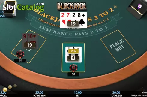 Οθόνη5. Blackjack (Getta Gaming) Κουλοχέρης