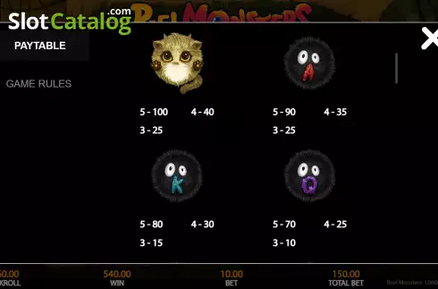 Οθόνη8. Reel Monsters (Getta Gaming) Κουλοχέρης