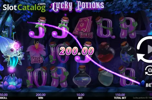 Οθόνη3. Lucky Potions Κουλοχέρης