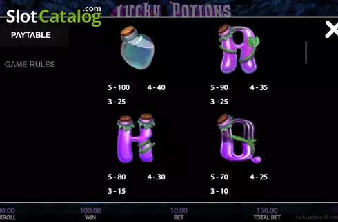 Οθόνη8. Lucky Potions Κουλοχέρης
