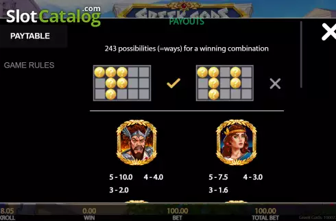 Οθόνη5. Greek Gods (Getta Gaming) Κουλοχέρης