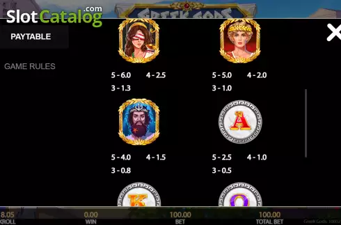 Οθόνη6. Greek Gods (Getta Gaming) Κουλοχέρης