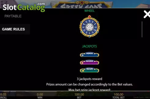 Οθόνη9. Greek Gods (Getta Gaming) Κουλοχέρης