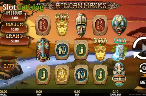 Οθόνη2. African Masks Κουλοχέρης