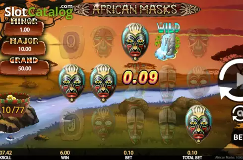 Οθόνη4. African Masks Κουλοχέρης